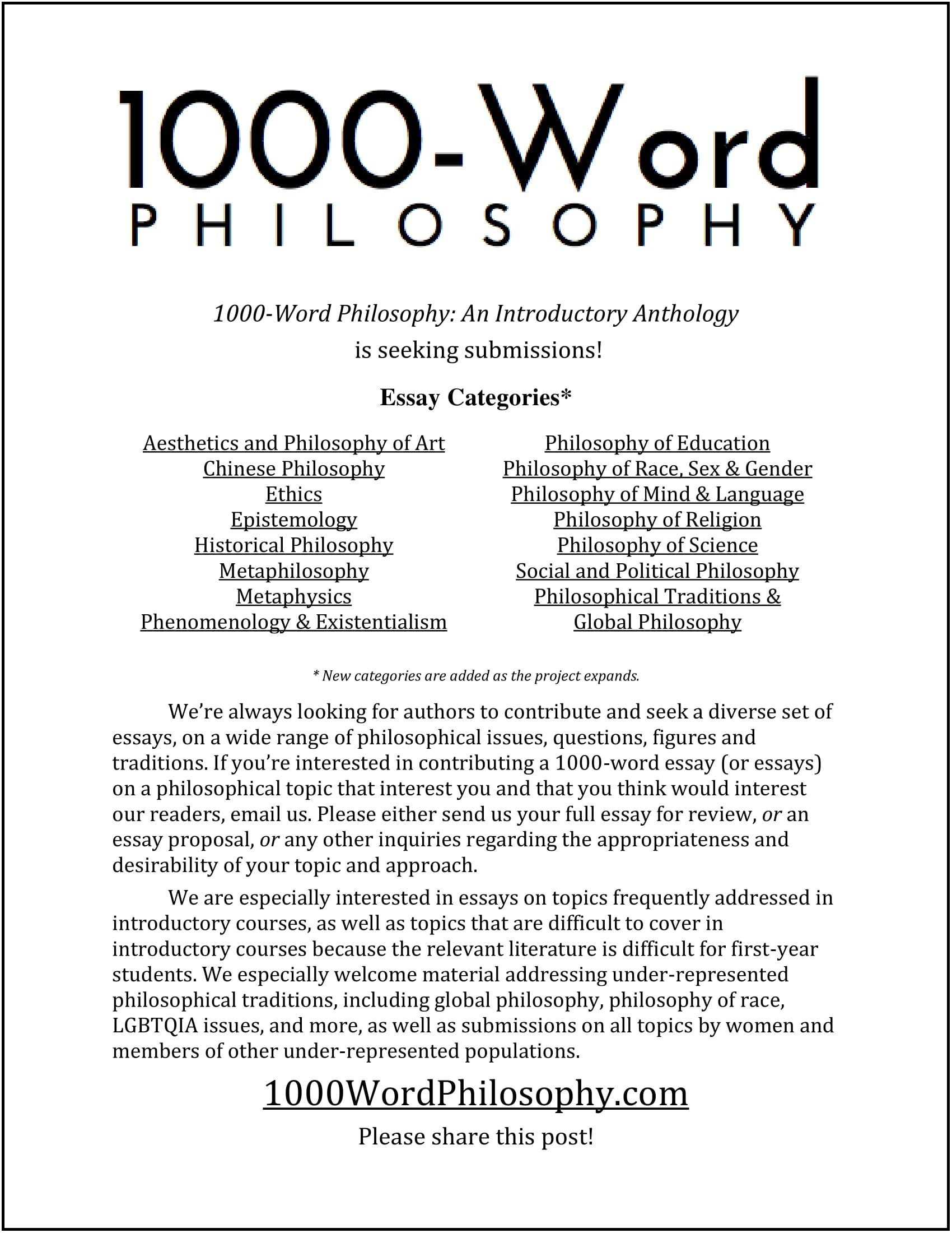 picture of the 1000-word philosophy article